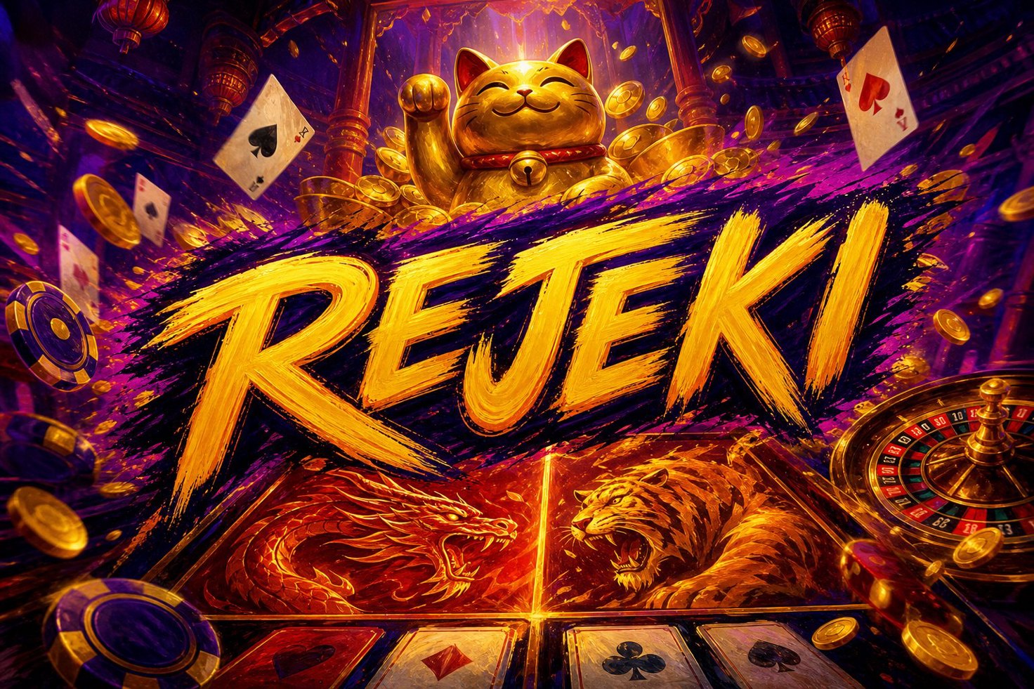 Tampilan mode latihan gratis papan mahjong di profil REJEKI