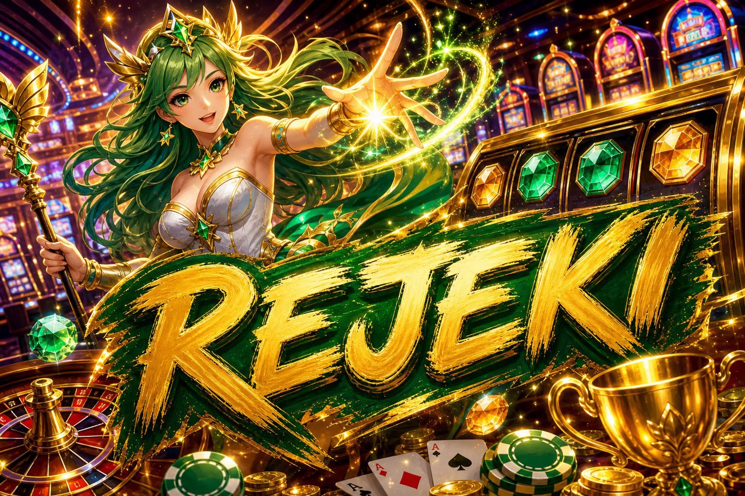 Halaman pusat hadiah Golden Empire yang menampilkan bonus pendaftaran dan hadiah absen harian