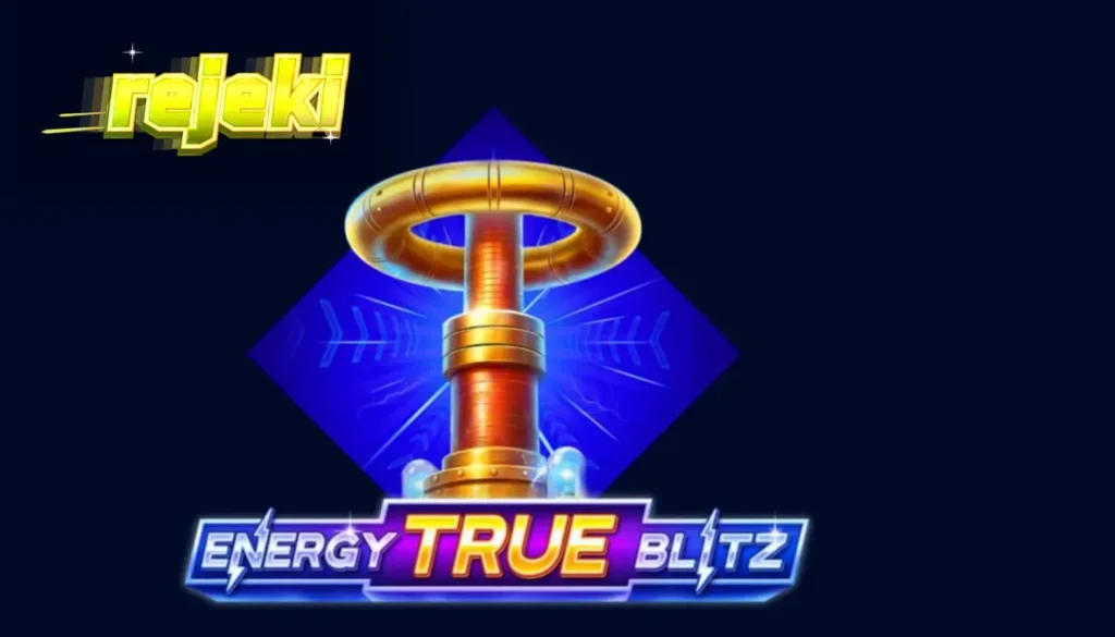 Tampilan visual slot Energy True Blitz dengan tema neon dan listrik