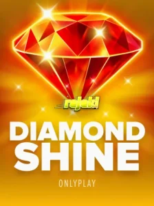 Tampilan visual slot Diamond Shine dengan simbol buah neon dan berlian