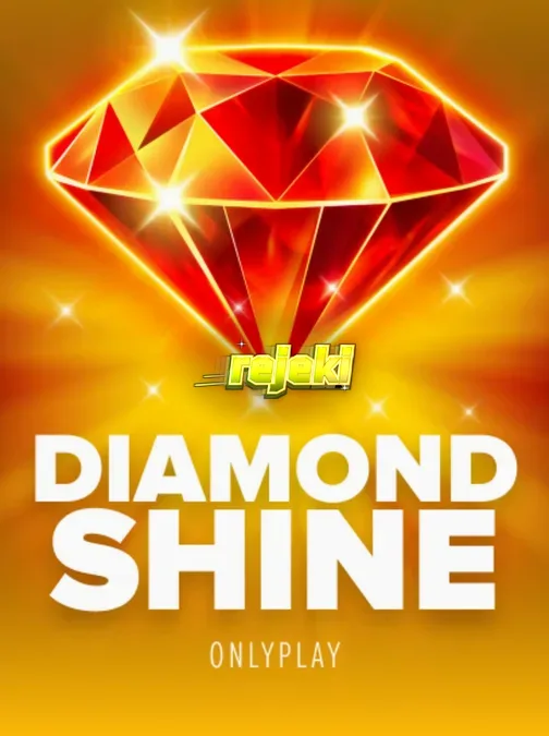 Tampilan visual slot Diamond Shine dengan simbol buah neon dan berlian